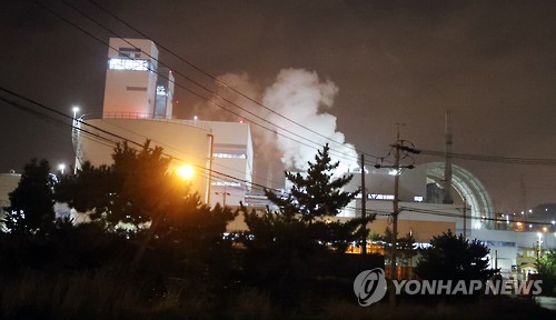 <규모 5.8 지진> LNG복합화력 4호기 가동 중단된 울산화력