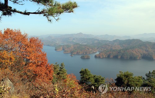 대전 대청호의 만추