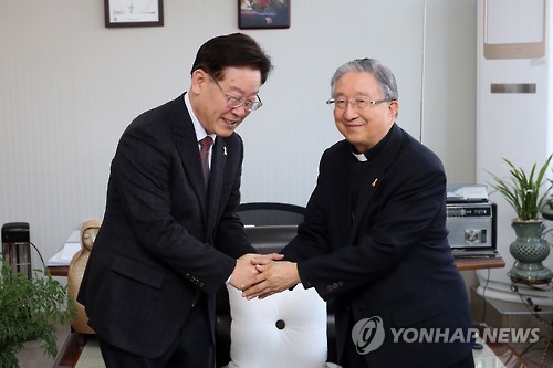 천주교광주대교구 찾은 이재명 성남시장