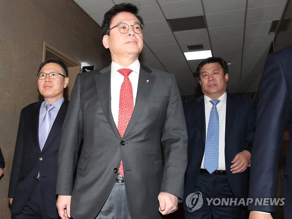 정우택 원내대표 의장실 항의방문