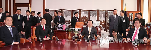 국회의장과 여야 4당 원내대표