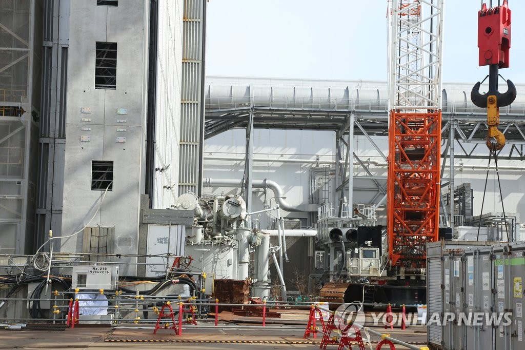 폐로작업 진행되는 일본 후쿠시마 원전