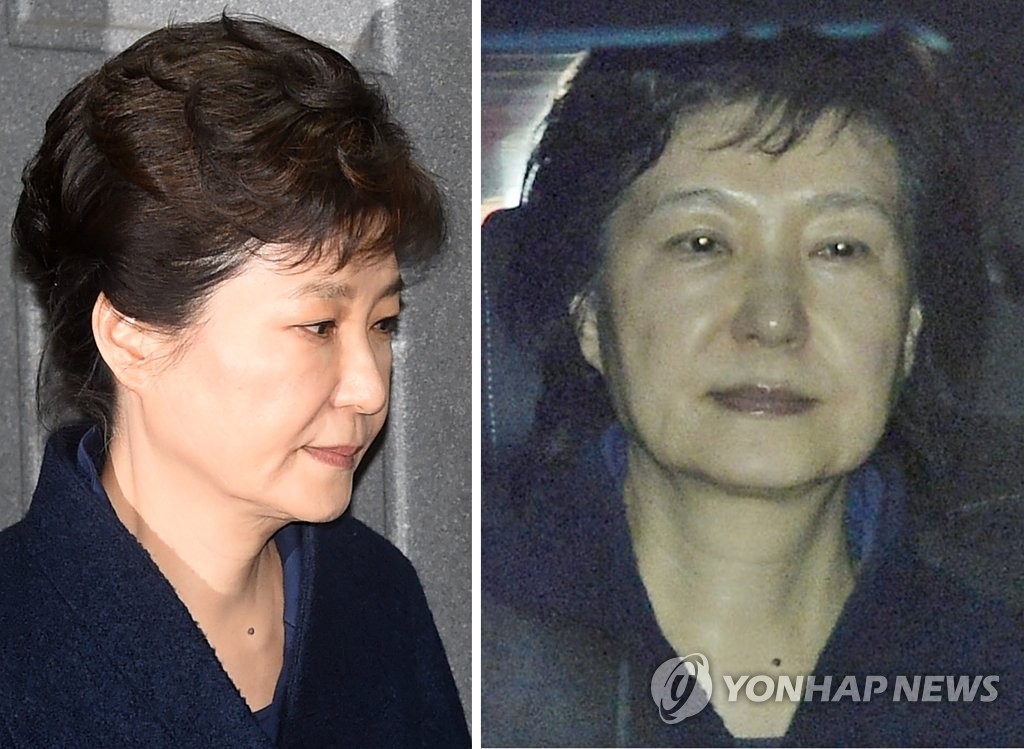 [박근혜 구속] 박 전 대통령 구속 전·후 머리 모양