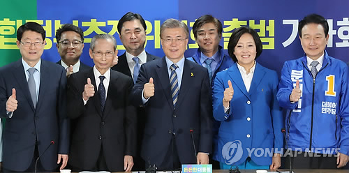 문재인, 엄지척!