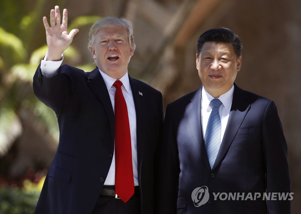 지난 4월 백악관 정상회담 당시의 도널드 트럼프(왼쪽)과 시진핑 중국 국가주석
