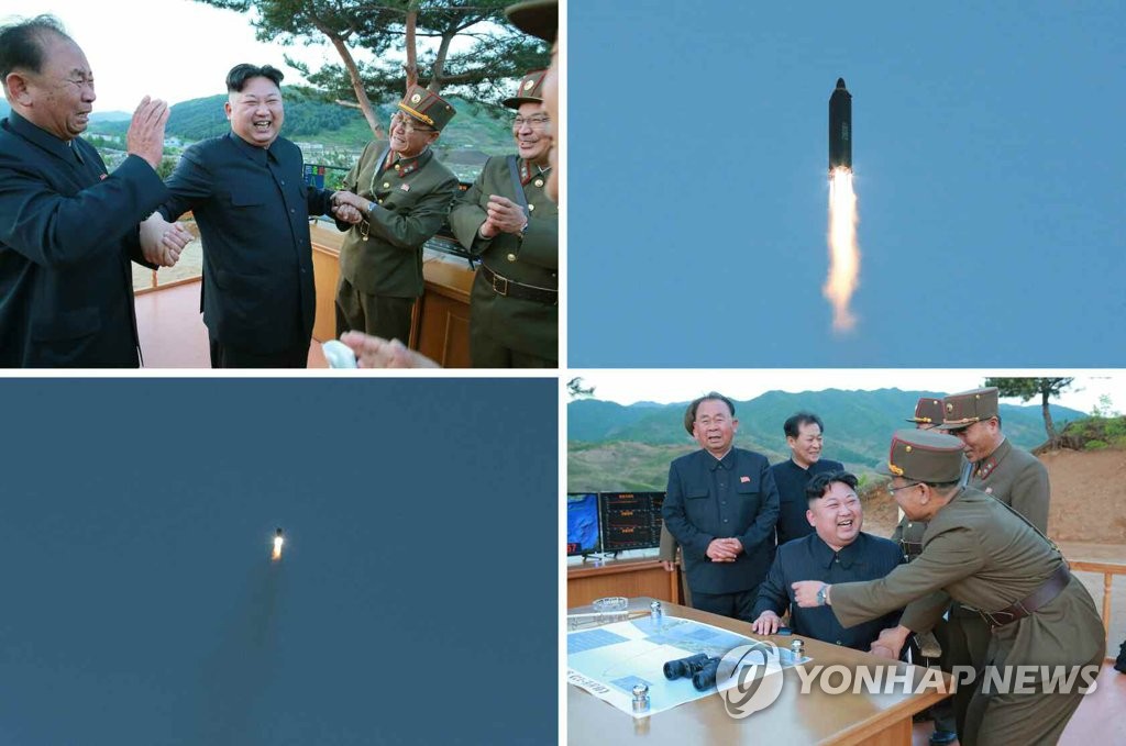 北 신문, "신형지대지 중장거리미사일 발사 성공"