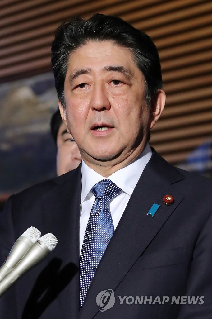 아베 "北미사일 발사는 세계에 대한 도전"