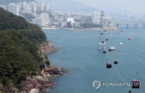 해상케이블카 타고 보는 송도 절경