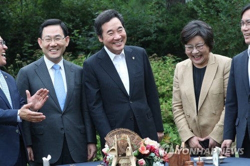 이낙연 총리와 바른정당 지도부