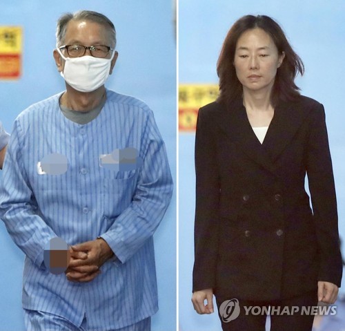 김기춘 징역 3년-조윤선 집행유예로 수갑 풀고