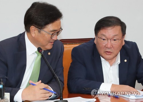 민주당 원내지도부 대화