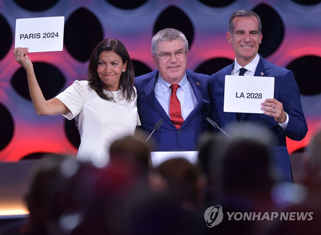 2024년·2028년 올림픽 개최지 파리·LA 확정