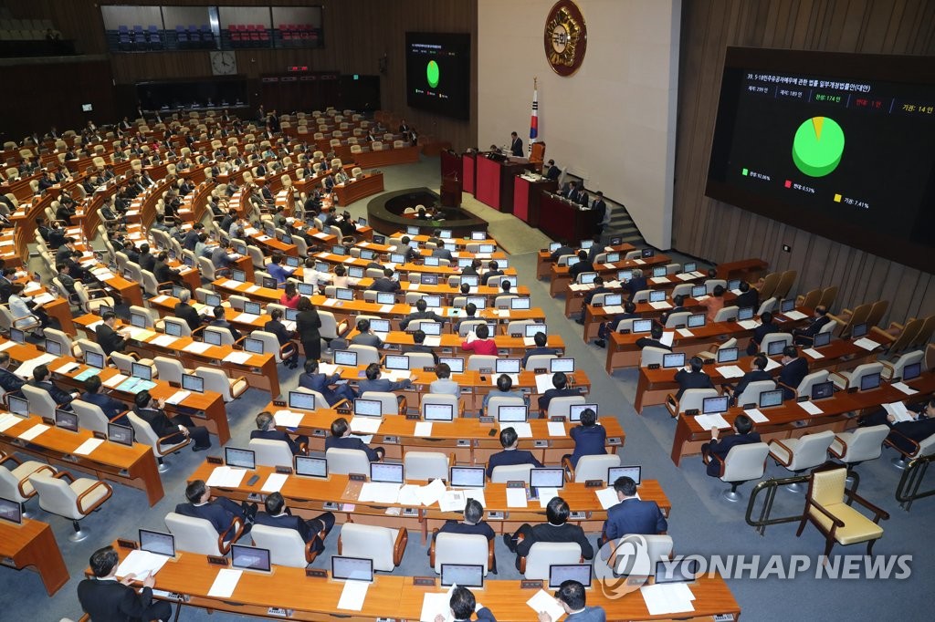 28일 국회 본회의 모습