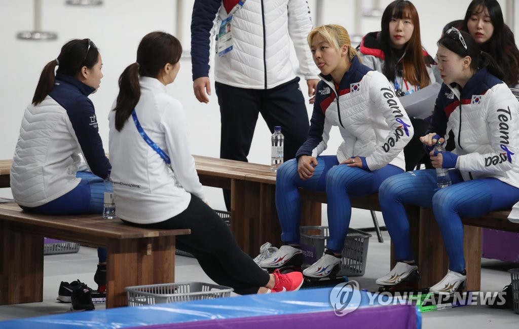 평창올림픽 당시 여자 팀추월 대표팀