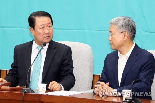 대화하는 박주선-김동철