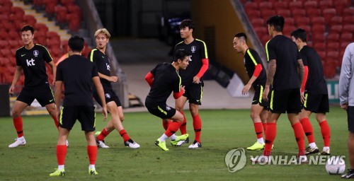 호주전 앞둔 한국대표팀