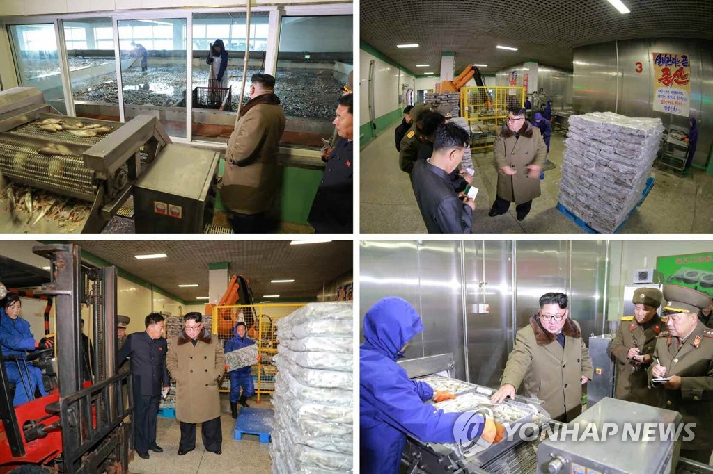 북한 김정은, 2주만에 공개활동…동해안 어업기지 잇달아 시찰