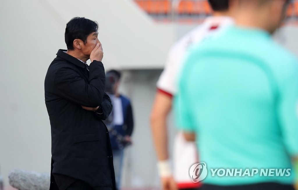 패배한 최용수 감독