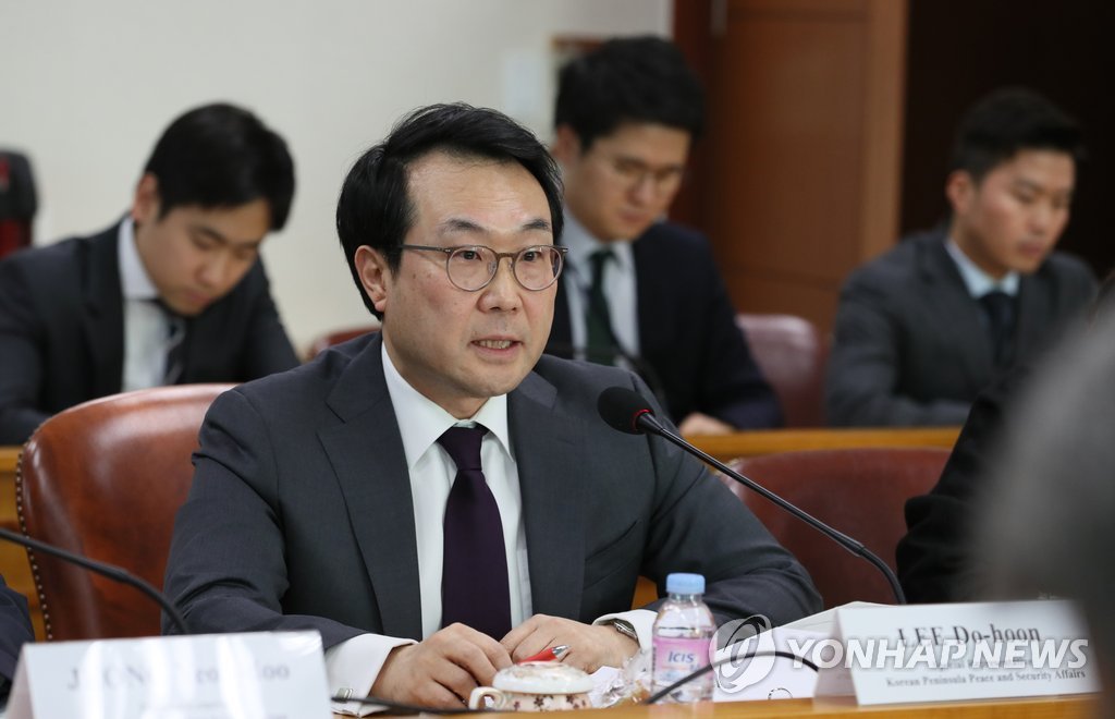 발언하는 한국 북핵 수석대표