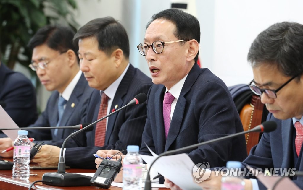 청와대 특감반 진상조사단회의에서 발언하는 김도읍