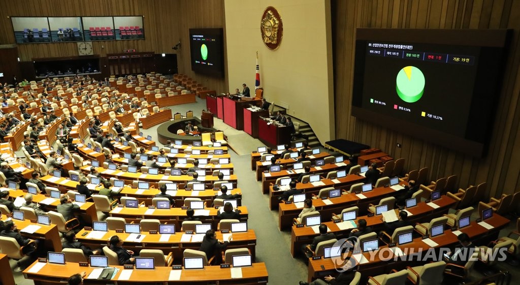 '위험의 외주화 방지' 김용균법 국회 통과