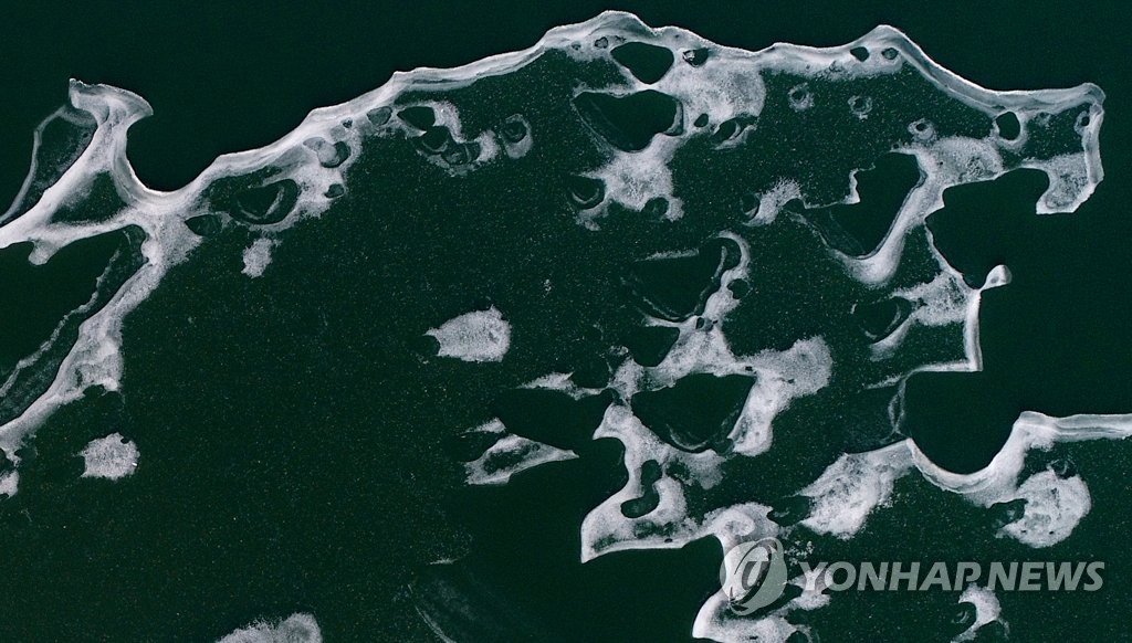 동장군이 그린 얼음 호랑이