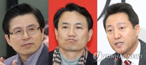황교안ㆍ김진태ㆍ오세훈, 한국당 당 대표 '삼자대결'