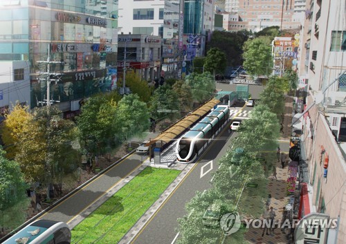 부산 오륙도선 저상트램 조감도