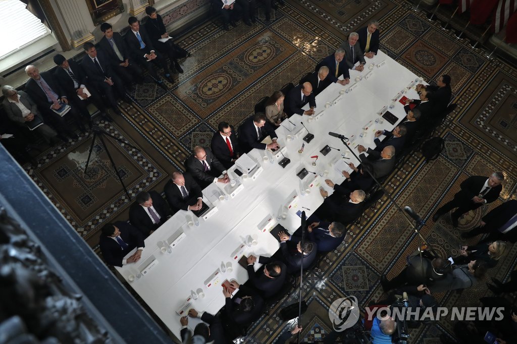 백악관서 열린 미·중 3차 고위급 무역협상