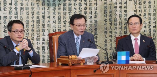 발언하는 이해찬 대표