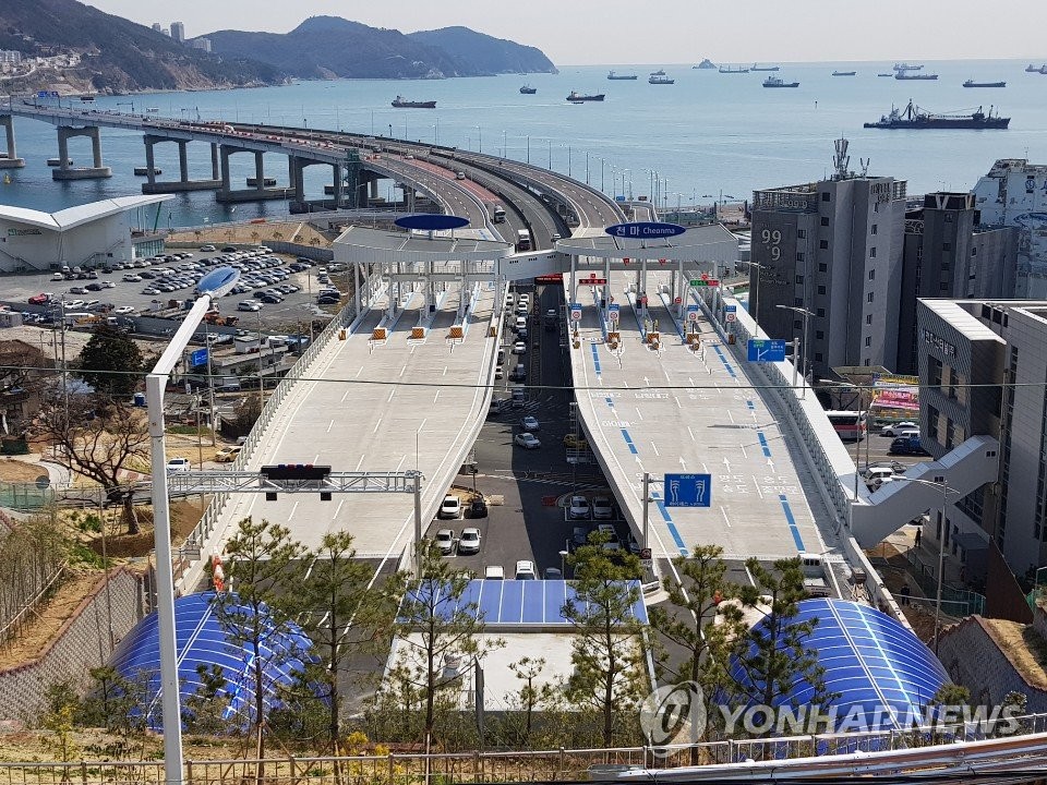 부산 해안순환도로망 천마산터널