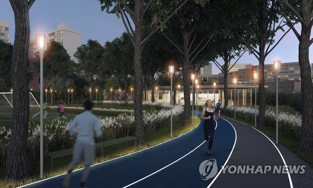 손기정체육공원 마라톤 트랙 구상도