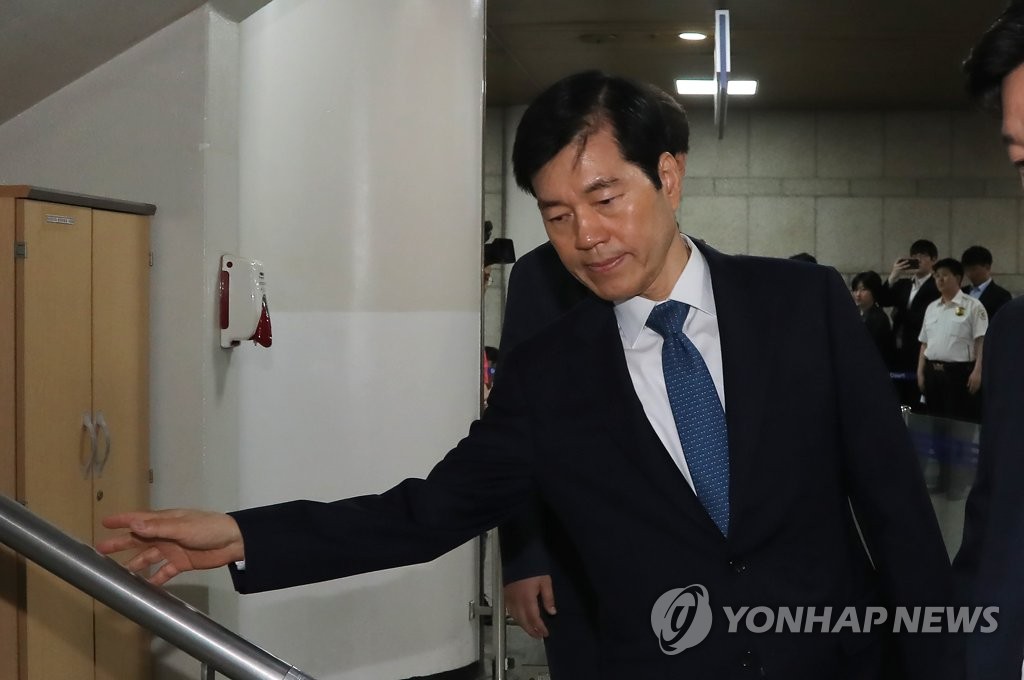 법원 도착한 김태한 삼성바이오 대표