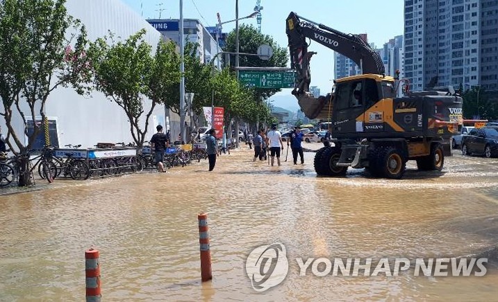 대구 죽전네거리 침수