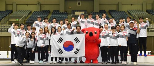 6월 아시아선수권대회 당시 펜싱 대표팀