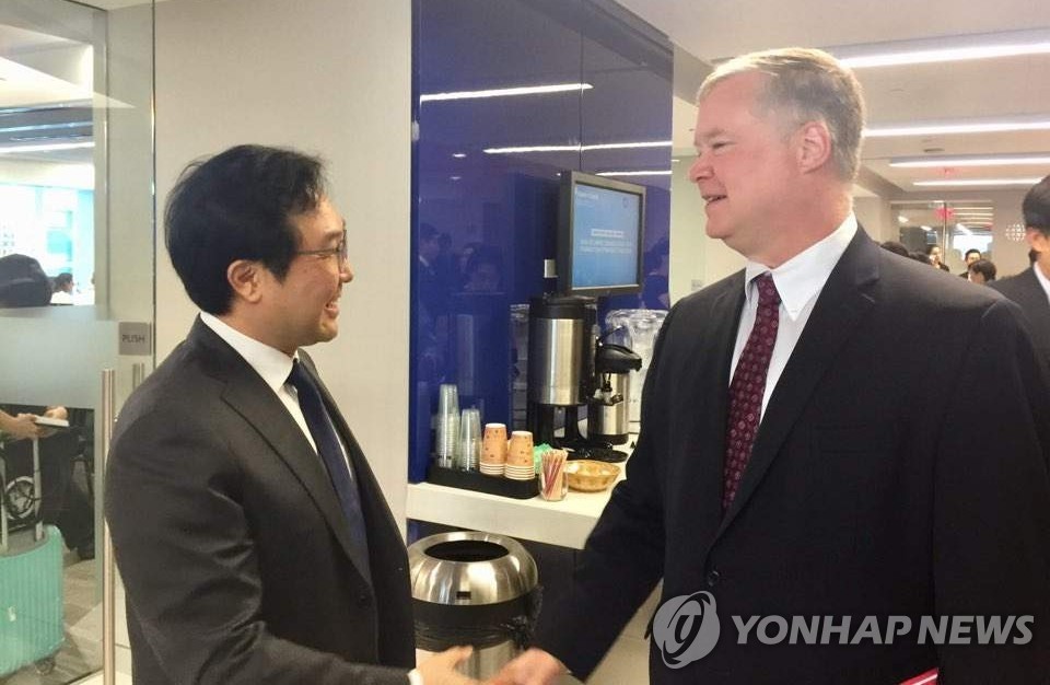 Enviados nucleares de Corea del Sur y EE. UU. Enviados nucleares de Corea del Sur y EE. UU.
