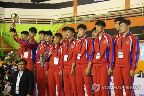 아시안피스컵 남자배구, 2위 차지한 북한