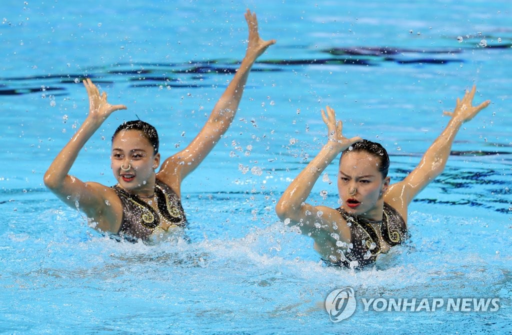 Artistic swimming duet technical preliminary Artistic swimming duet technical preliminary
