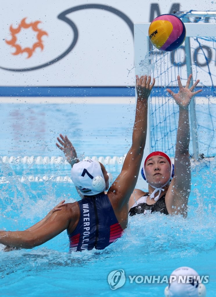 S. Korean water polo team falls to Hungary S. Korean water polo team falls to Hungary