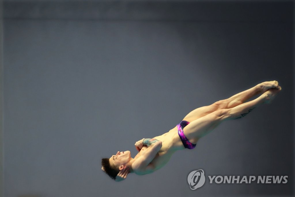 완벽한 동작으로 입수