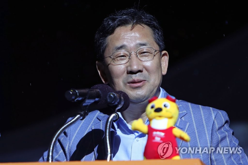 박양우 문체부 장관, 마스터즈수영대회 개막식 축사