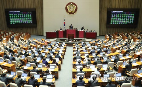 10월 31일 열린 국회 본회의