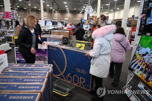 美 블랙프라이데이서 삼성 TV 인기