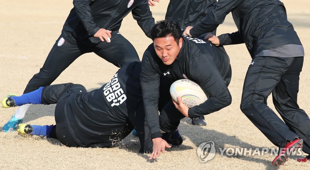 럭비 국가대표팀 '앗'