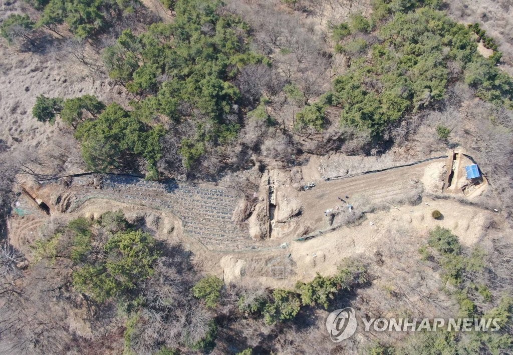 의령 낙동강 변에서 발견된 가야시대 석축