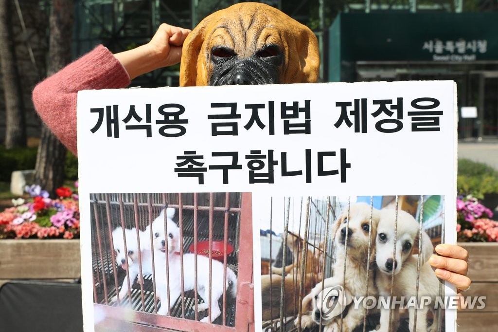 '국내 개식용 금지법 제정 촉구'