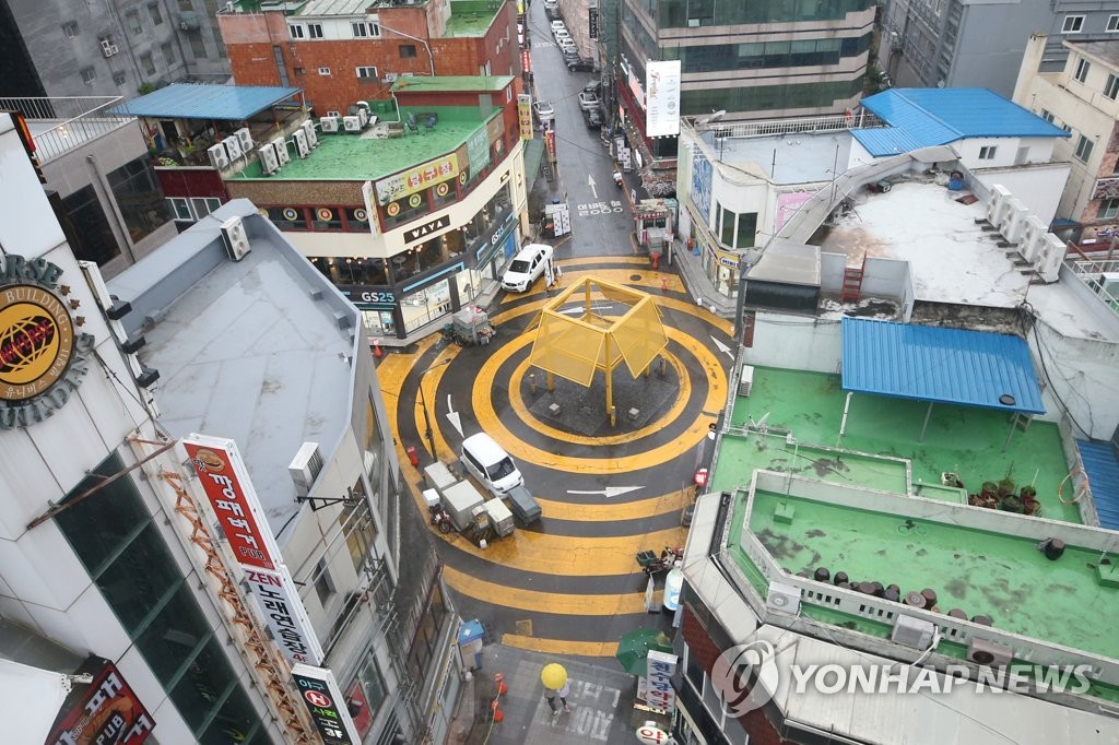 Empty Gwangju city center Empty Gwangju city center