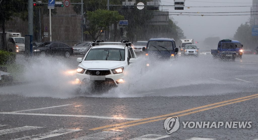 폭우가 내리는 광주 도심(자료사진)