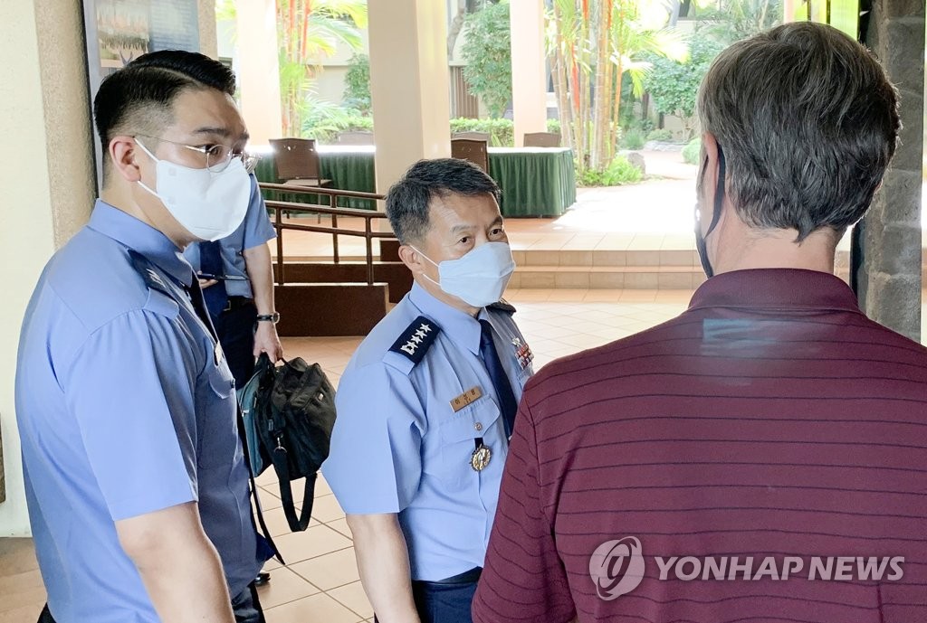 미 태평양공군사령부 방문한 이성용 공군참모총장