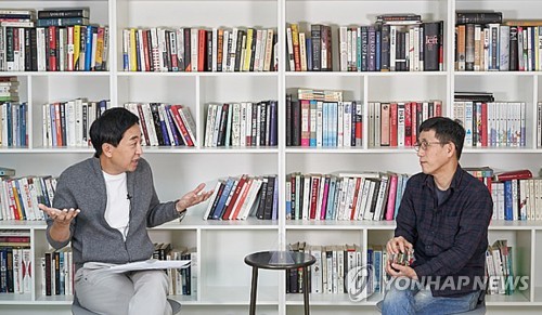 대담하는 금태섭-진중권